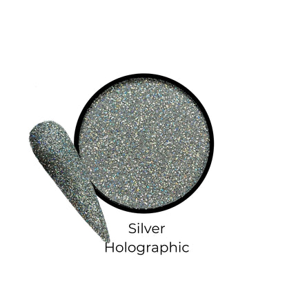 Glitter Silver Holographic