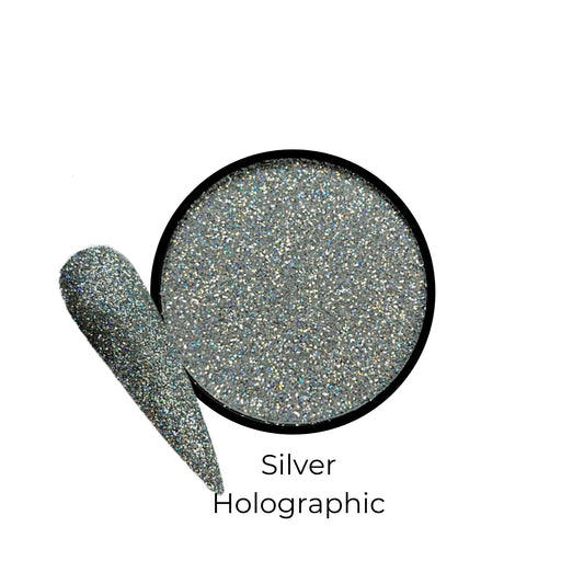 Glitter Silver Holographic