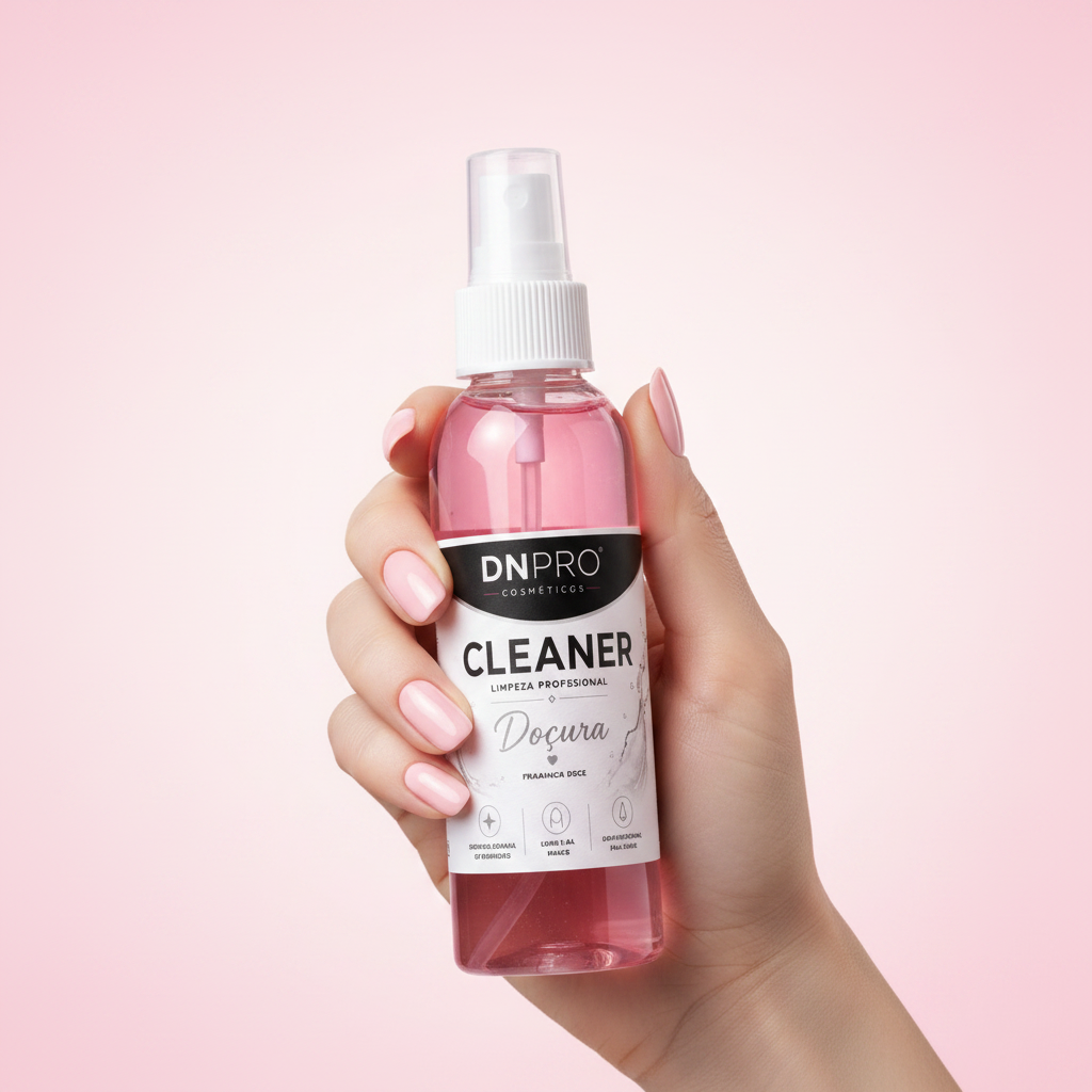 Cleaner Doçura — Mão a segurar produto